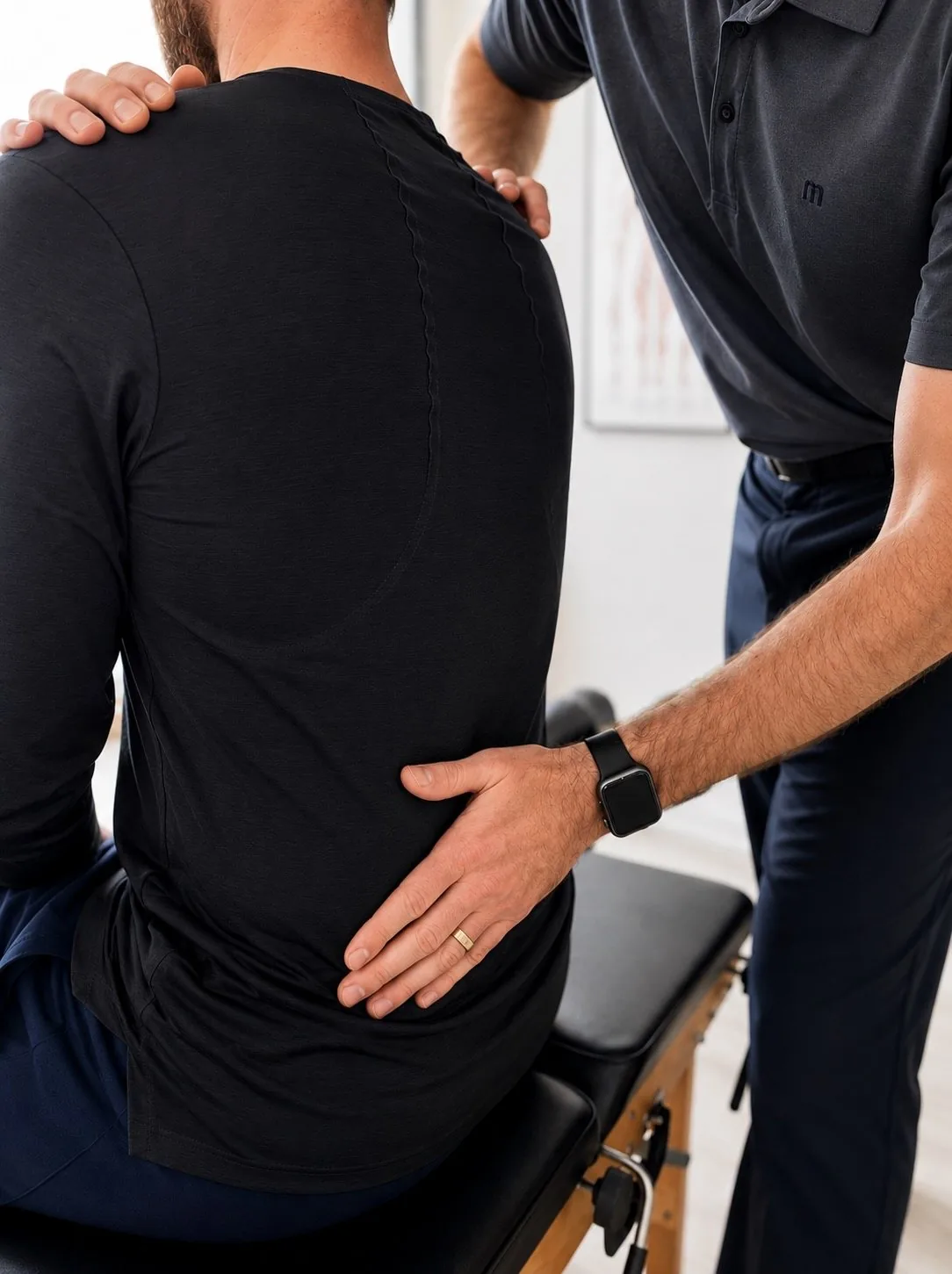Clinical low-back examination in the treatment room