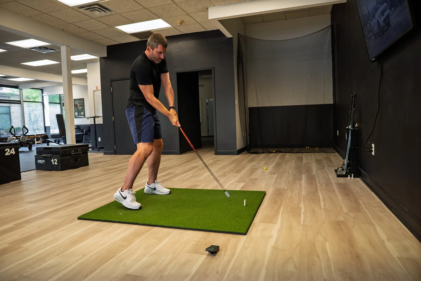 Measuring golf swing speed during a performance assessment